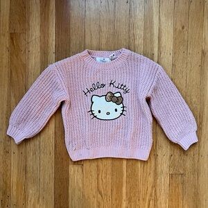 H&M × Sanrio Hello Kitty Pink Knit Sweater in 3/4T